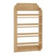Επιτοίχια βιβλιοθήκη - ραφιέρα Montessori  χρώμα sapphire oak 80x15x132εκ.