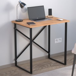 Γραφείο εργασίας Verne  χρώμα pine oak 75x52x73,8εκ.