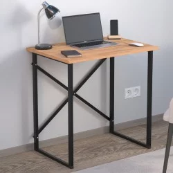 Γραφείο εργασίας Verne  χρώμα pine oak 75x52x73,8εκ.