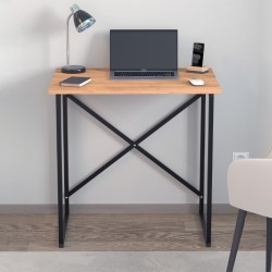 Γραφείο εργασίας Verne  χρώμα pine oak 75x52x73,8εκ.