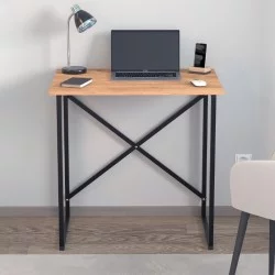 Γραφείο εργασίας Verne  χρώμα pine oak 75x52x73,8εκ.