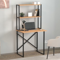 Γραφείο εργασίας Pope  χρώμα pine oak 73x52x146εκ.