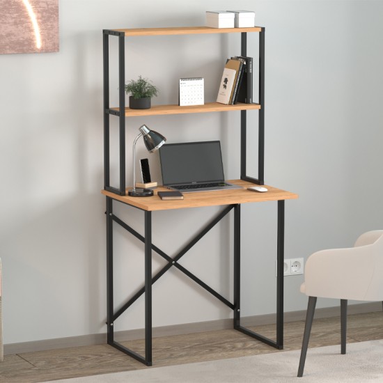 Γραφείο εργασίας Pope χρώμα pine oak 73x52x146εκ. Γραφείο εργασίας Pope χρώμα pine oak 73x52x146εκ.