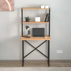 Γραφείο εργασίας Pope  χρώμα pine oak 73x52x146εκ.