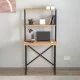 Γραφείο εργασίας Pope χρώμα pine oak 73x52x146εκ. Γραφείο εργασίας Pope χρώμα pine oak 73x52x146εκ.