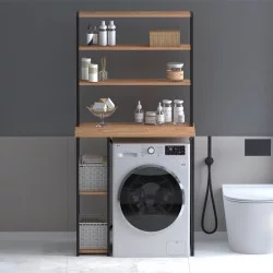 Έπιπλο πλυντηρίου Berkus  χρώμα pine oak 90x60x178εκ.