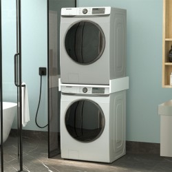 Βάση στήριξης πλυντηρίου - στεγνωτηρίου Sunta  χρώμα λευκό 65,8x61,9x15εκ.