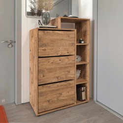 Παπουτσοθήκη Lego  χρώμα pine oak 90x32x143εκ. Παπουτσοθήκη Lego  χρώμα pine oak 90x32x143εκ.