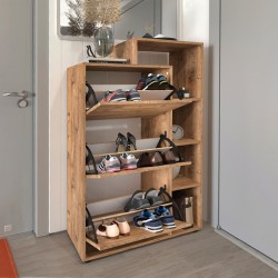 Παπουτσοθήκη Lego  χρώμα pine oak 90x32x143εκ. Παπουτσοθήκη Lego  χρώμα pine oak 90x32x143εκ.