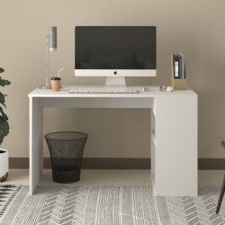 Γραφείο εργασίας Smyrna  χρώμα λευκό 120x60x74,4εκ.