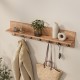 Κρεμάστρα τοίχου Kery  χρώμα pine oak 91x11x20εκ.