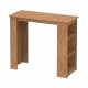 Τραπέζι μπαρ Toska  χρώμα pine oak 120x50x103,6εκ.
