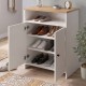 Παπουτσοθήκη - Ντουλάπι Efsun  χρώμα λευκό - sapphire oak 62x35x86εκ.