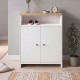 Παπουτσοθήκη - Ντουλάπι Efsun  χρώμα λευκό - sapphire oak 62x35x86εκ.