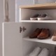 Παπουτσοθήκη - Ντουλάπι Efsun  χρώμα λευκό - sapphire oak 62x35x86εκ.
