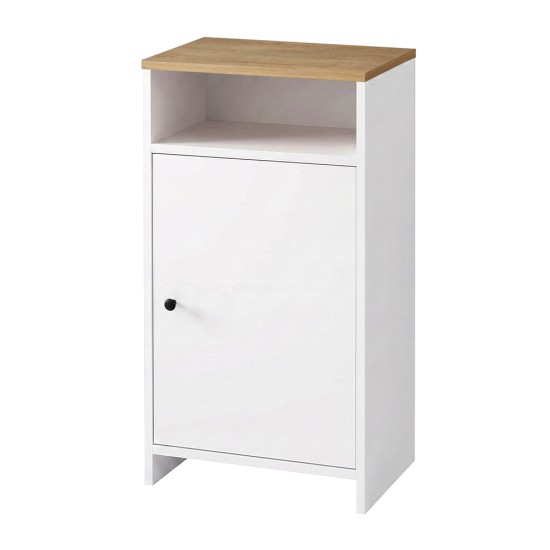 Παπουτσοθήκη - Ντουλάπι Talsa  χρώμα λευκό - sapphire oak 50x35,3x86εκ.