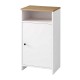 Παπουτσοθήκη - Ντουλάπι Talsa  χρώμα λευκό - sapphire oak 50x35,3x86εκ.