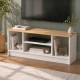 Έπιπλο τηλεόρασης Bahama  χρώμα λευκό - sapphire oak 120x35x46,5εκ.