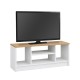 Έπιπλο τηλεόρασης Bahama  χρώμα λευκό - sapphire oak 120x35x46,5εκ.