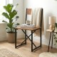 Καρέκλα τραπεζαρίας Maysa  χρώμα μαύρο - pine oak 40,2x42,5x84,7εκ.