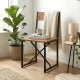 Καρέκλα τραπεζαρίας Maysa  χρώμα μαύρο - pine oak 40,2x42,5x84,7εκ.