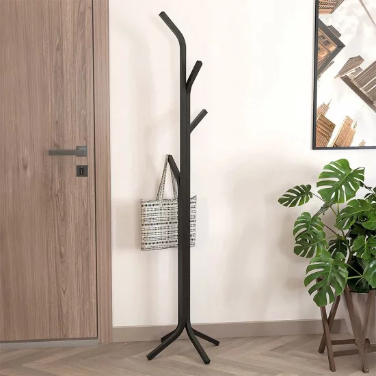 Καλόγερος Triad  μεταλλικός χρώμα μαύρο 37,5x37,5x146,8εκ.