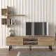 Σύνθεση τηλεόρασης Salerno  χρώμα sapphire oak 180x35x51εκ.