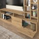 Σύνθεση τηλεόρασης Pesaro  χρώμα sepet oak 165x25x91,3εκ.