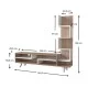 Έπιπλο τηλεόρασης Granada  χρώμα λευκό - cordoba 149,5x29,5x120εκ.