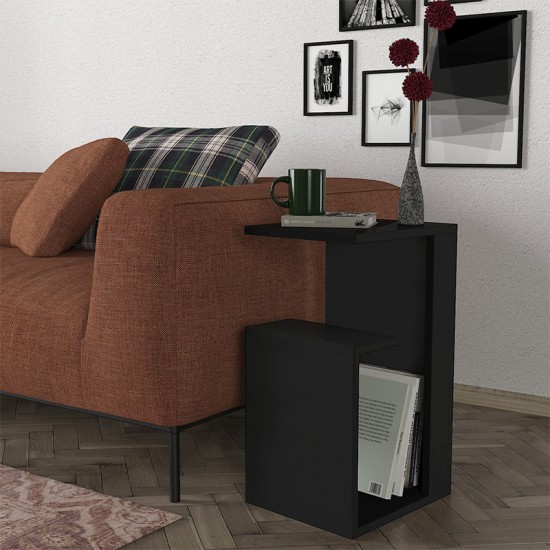 Τραπεζάκι βοηθητικό Rosana χρώμα μαύρο 35x29,5x60εκ. Τραπεζάκι βοηθητικό Rosana χρώμα μαύρο 35x29,5x60εκ.
