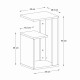 Τραπεζάκι βοηθητικό Rosana χρώμα μαύρο 35x29,5x60εκ. Τραπεζάκι βοηθητικό Rosana χρώμα μαύρο 35x29,5x60εκ.