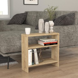 Τραπεζάκι βοηθητικό Silvanus  χρώμα sapphire oak 51x17,5x49εκ.