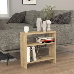 Τραπεζάκι βοηθητικό Silvanus  χρώμα sapphire oak 51x17,5x49εκ.