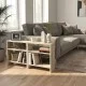 Τραπεζάκι βοηθητικό Silvanus  χρώμα travertine 51x17,5x49εκ.