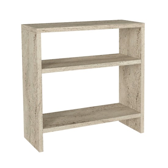 Τραπεζάκι βοηθητικό Silvanus  χρώμα travertine 51x17,5x49εκ.