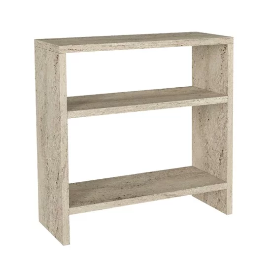 Τραπεζάκι βοηθητικό Silvanus  χρώμα travertine 51x17,5x49εκ.