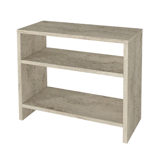 Τραπεζάκι βοηθητικό Silvanus  χρώμα travertine 51x17,5x49εκ.