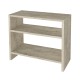Τραπεζάκι βοηθητικό Silvanus  χρώμα travertine 51x17,5x49εκ.