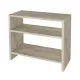 Τραπεζάκι βοηθητικό Silvanus  χρώμα travertine 51x17,5x49εκ.