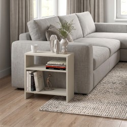 Τραπεζάκι βοηθητικό Silvanus  χρώμα sandstone 51x17,5x49εκ.