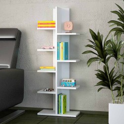 Βιβλιοθήκη Tree  χρώμα λευκό 45x21,4x121,8εκ. Βιβλιοθήκη Tree  χρώμα λευκό 45x21,4x121,8εκ.