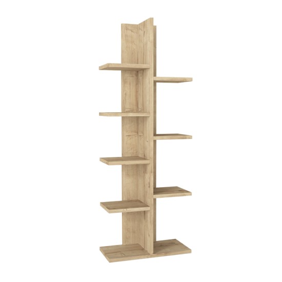 Βιβλιοθήκη Tree  χρώμα sapphire oak 45x21,4x121,8εκ. Βιβλιοθήκη Tree  χρώμα sapphire oak 45x21,4x121,8εκ.