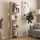 Βιβλιοθήκη Perla  χρώμα sepet oak 48x22x170εκ.
