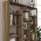 Βιβλιοθήκη Ample χρώμα καρυδί 125x22x135,7εκ. Βιβλιοθήκη Ample χρώμα καρυδί 125x22x135,7εκ.