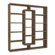 Βιβλιοθήκη Ample χρώμα καρυδί 125x22x135,7εκ. Βιβλιοθήκη Ample χρώμα καρυδί 125x22x135,7εκ.