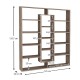 Βιβλιοθήκη Ample χρώμα καρυδί 125x22x135,7εκ. Βιβλιοθήκη Ample χρώμα καρυδί 125x22x135,7εκ.