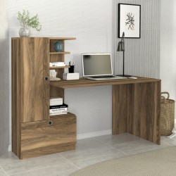 Γραφείο εργασίας Domingo  χρώμα καρυδί 149,5x60x120εκ. Γραφείο εργασίας Domingo  χρώμα καρυδί 149,5x60x120εκ.