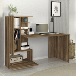 Γραφείο εργασίας Domingo  χρώμα καρυδί 149,5x60x120εκ. Γραφείο εργασίας Domingo  χρώμα καρυδί 149,5x60x120εκ.