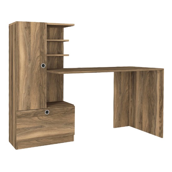 Γραφείο εργασίας Domingo  χρώμα καρυδί 149,5x60x120εκ.