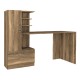 Γραφείο εργασίας Domingo  χρώμα καρυδί 149,5x60x120εκ.